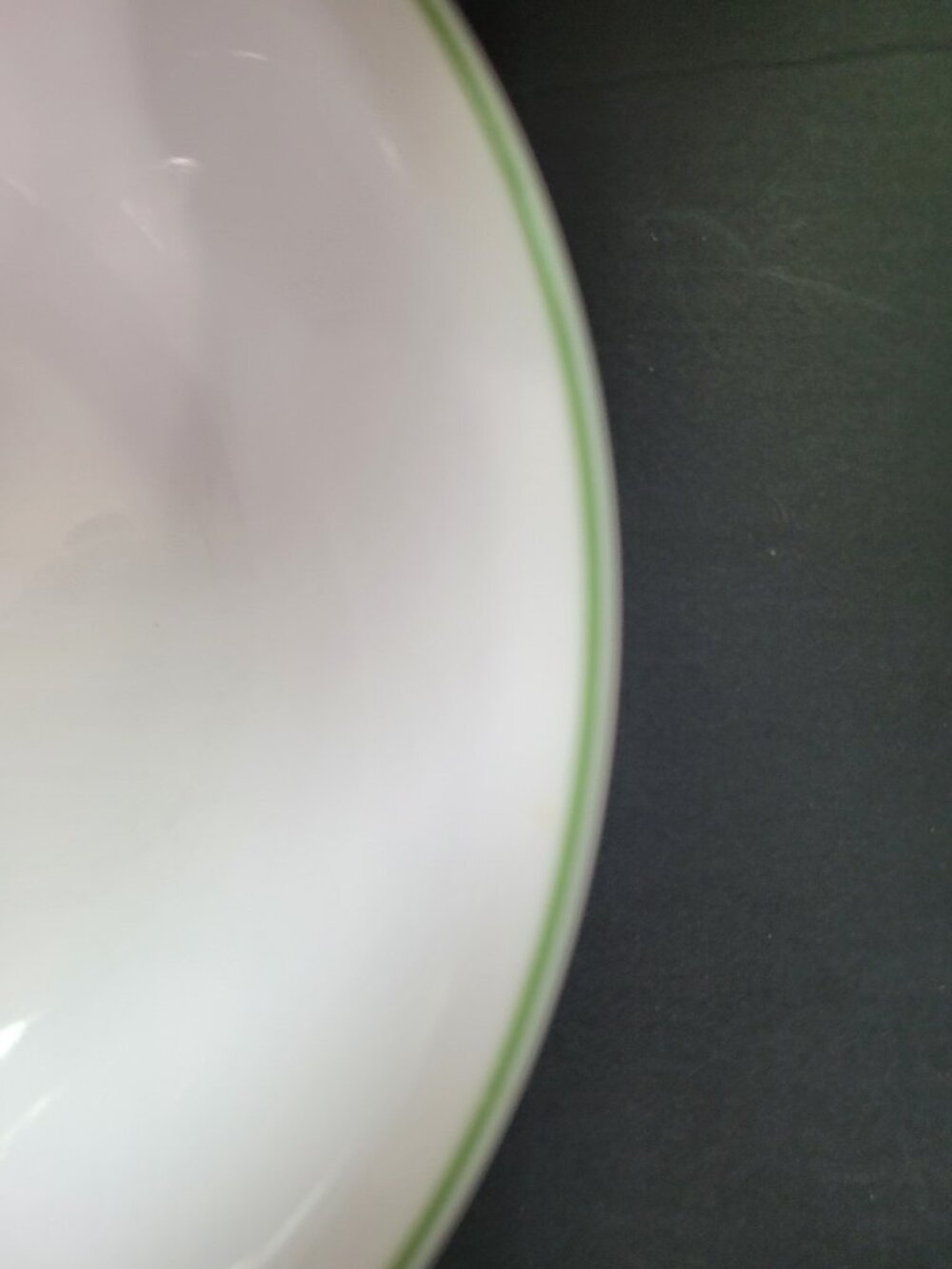 Corelle 8.5" Serving Bowl Green Line on Edge Wildflower Spring Meadow
